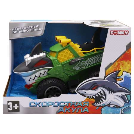 Автомобиль Funky Toys Акула зеленый