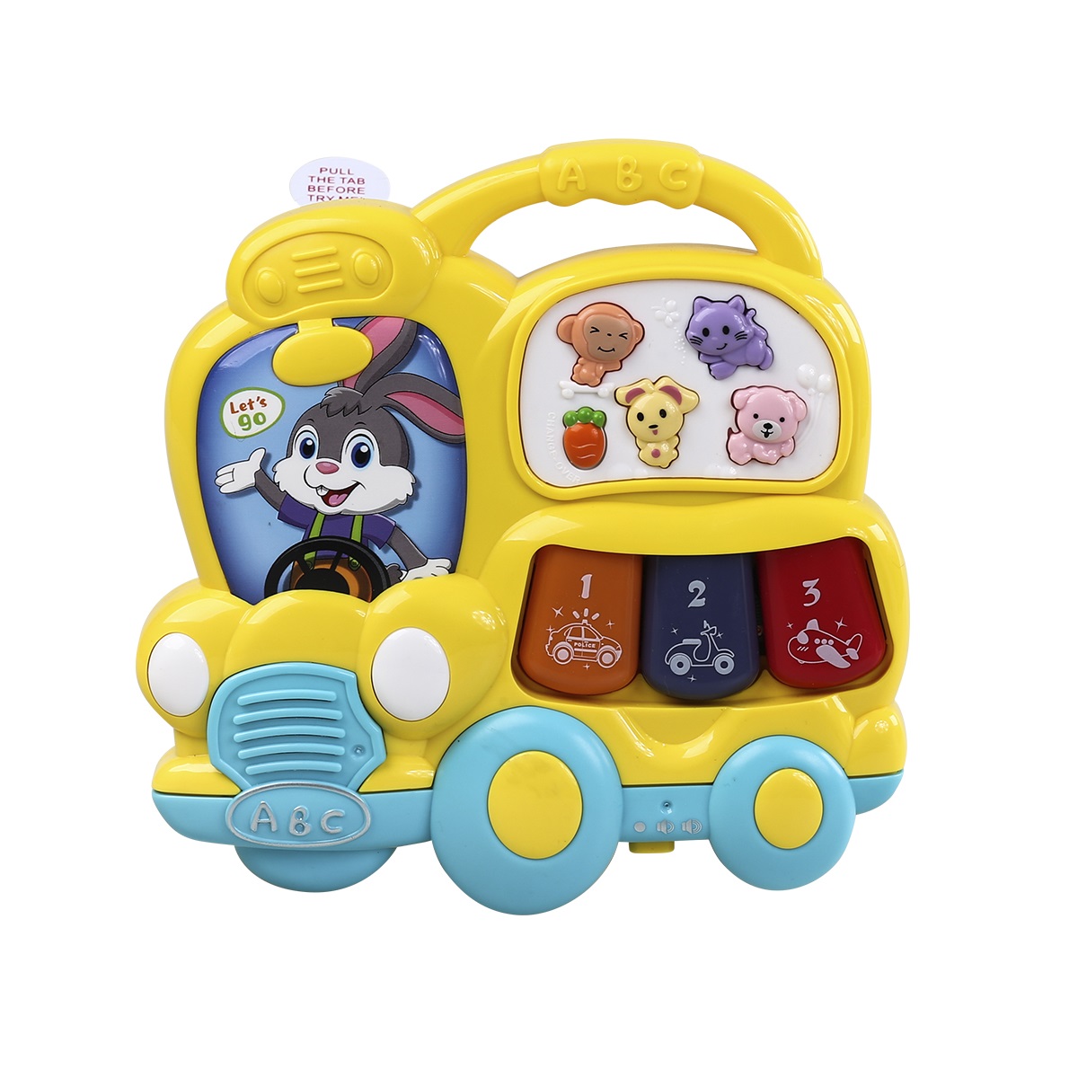 Игрушка музыкальная Mioshi Весёлый автобус синтезатор - фото 1