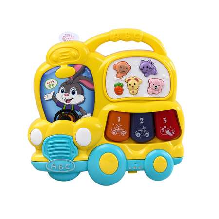 Игрушка музыкальная Mioshi Весёлый автобус синтезатор
