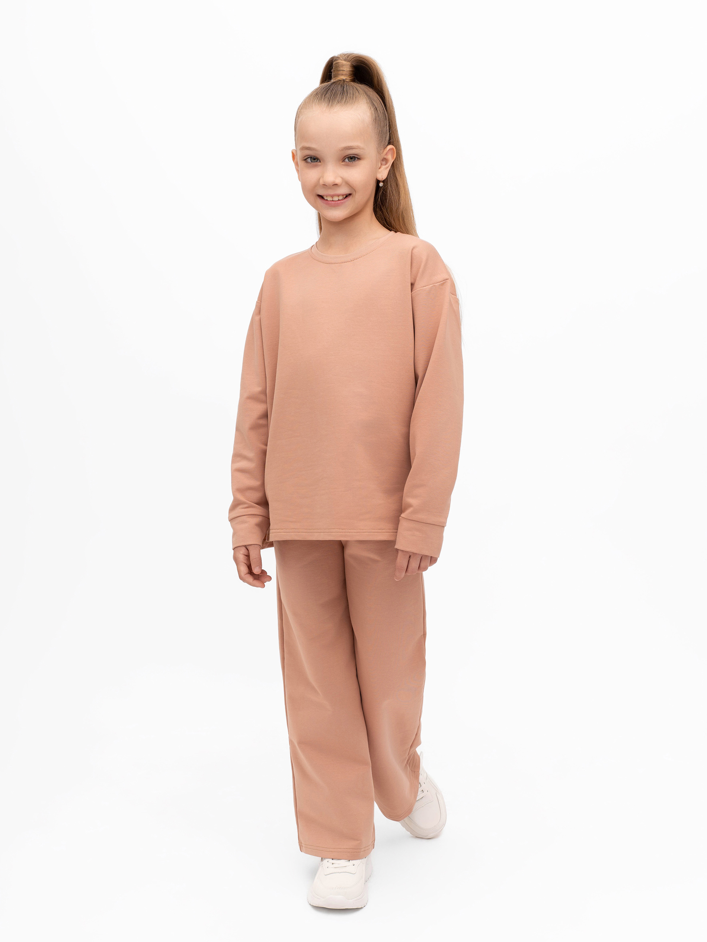 Свитшот и брюки Утенок 7065 капучино - фото 11
