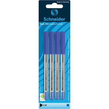 Набор шариковых ручек Schneider Tops 505 M 4шт 75063