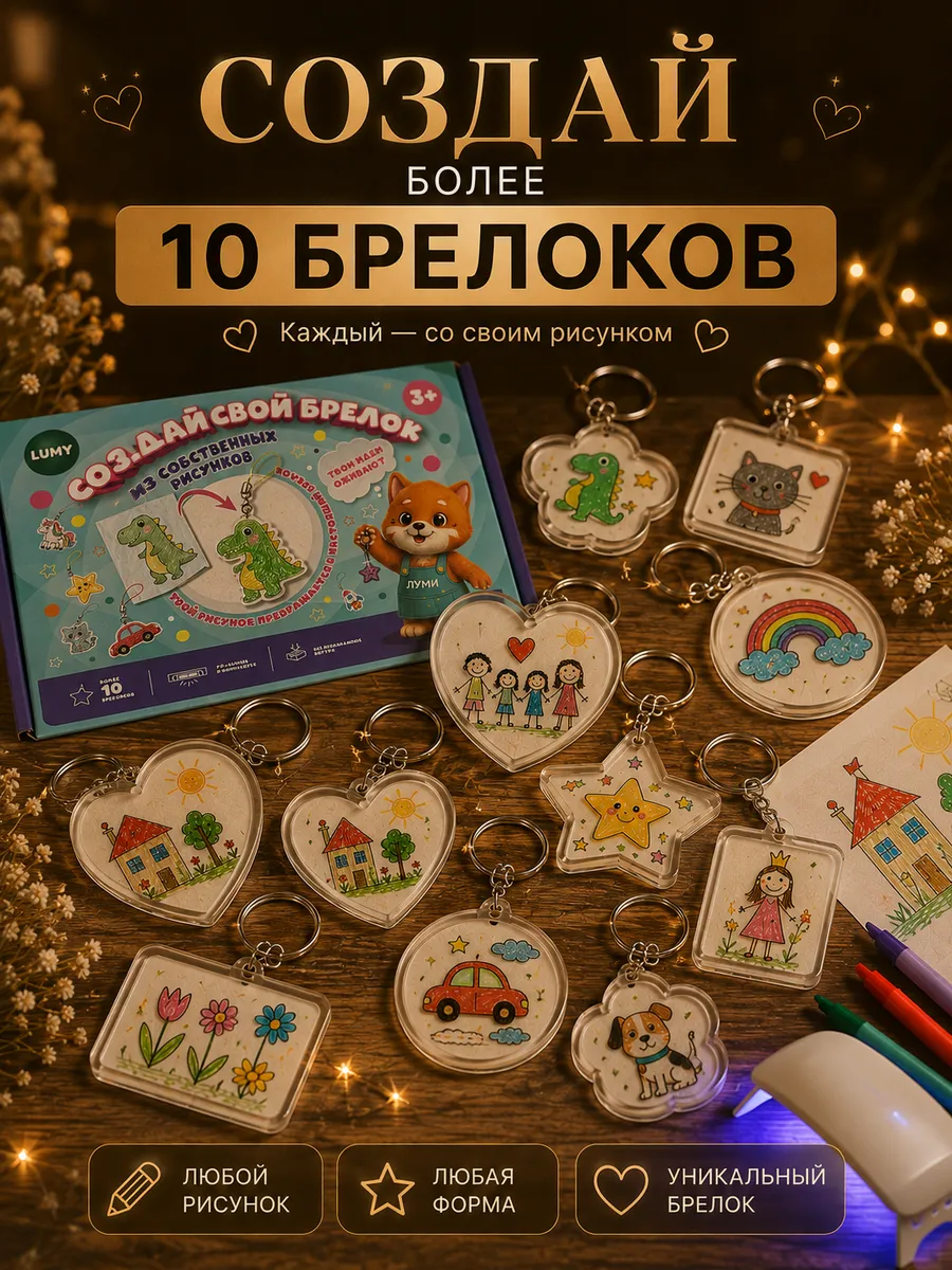 Набор для творчества MiniMinds эпоксидная смола для создания термо-брелков - фото 3