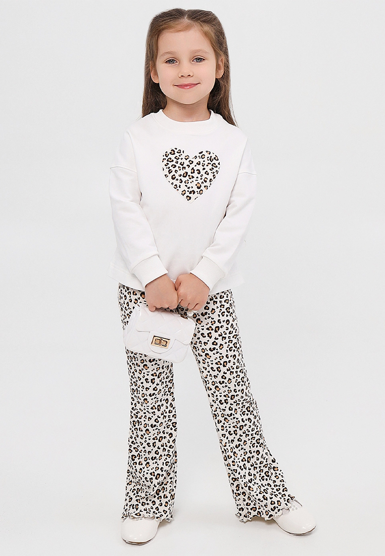 Изображение товара Джемпер и брюки для девочки YOULALA 98 комфортный комплект из хлопка