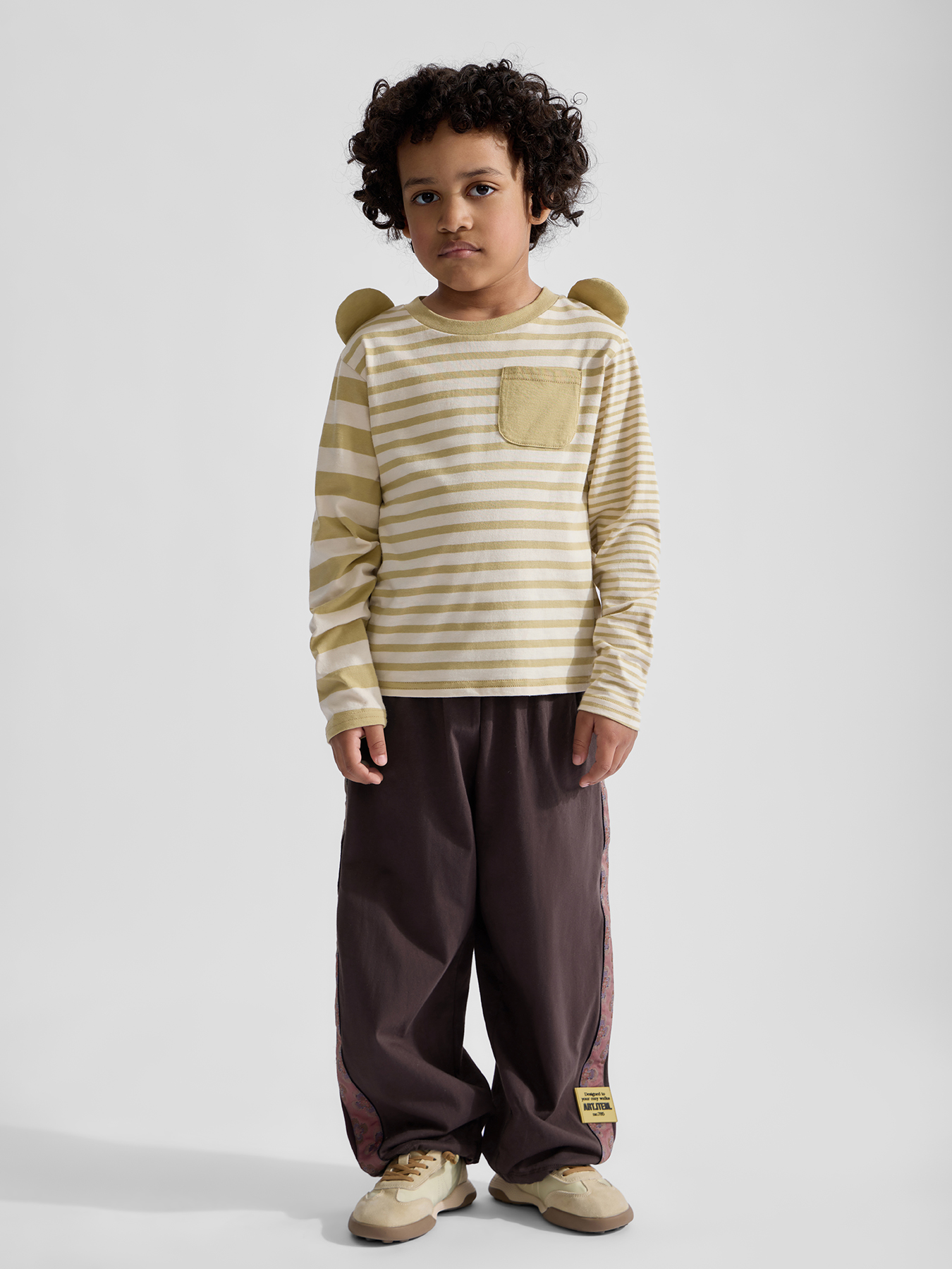 Лонгслив Happy Baby 88694-1_khaki - фото 3