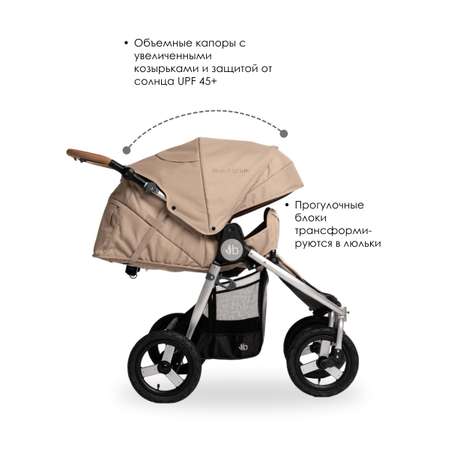 Коляска прогулочная Bumbleride Indie Twin 2025 / Sand