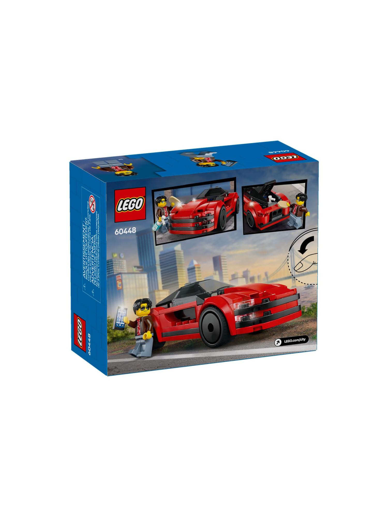 Конструктор LEGO City Красный спортивный автомобиль 109 дет. - фото 5