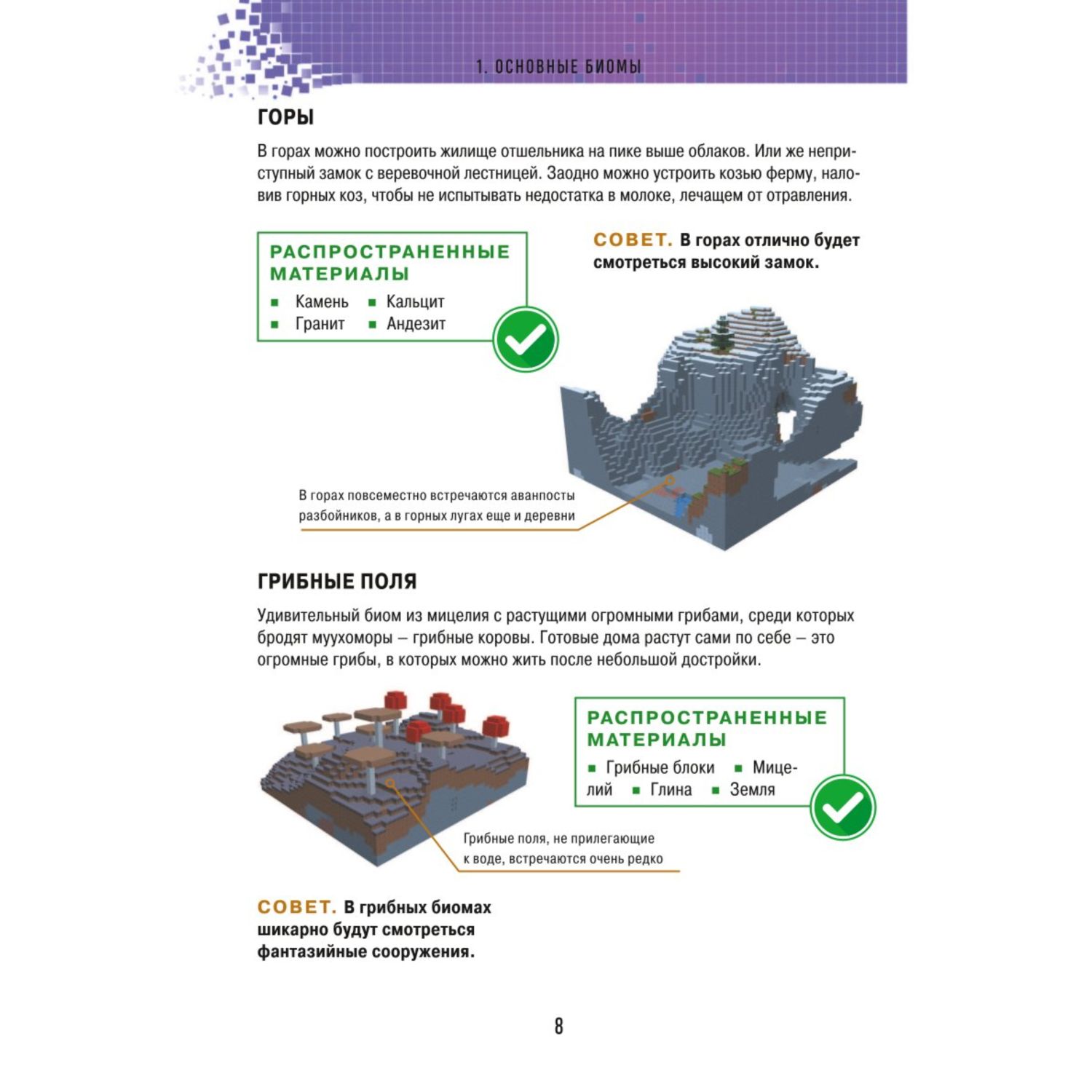 Книга БОМБОРА Minecraft Строительство Иллюстрированное руководство для начинающих - фото 7