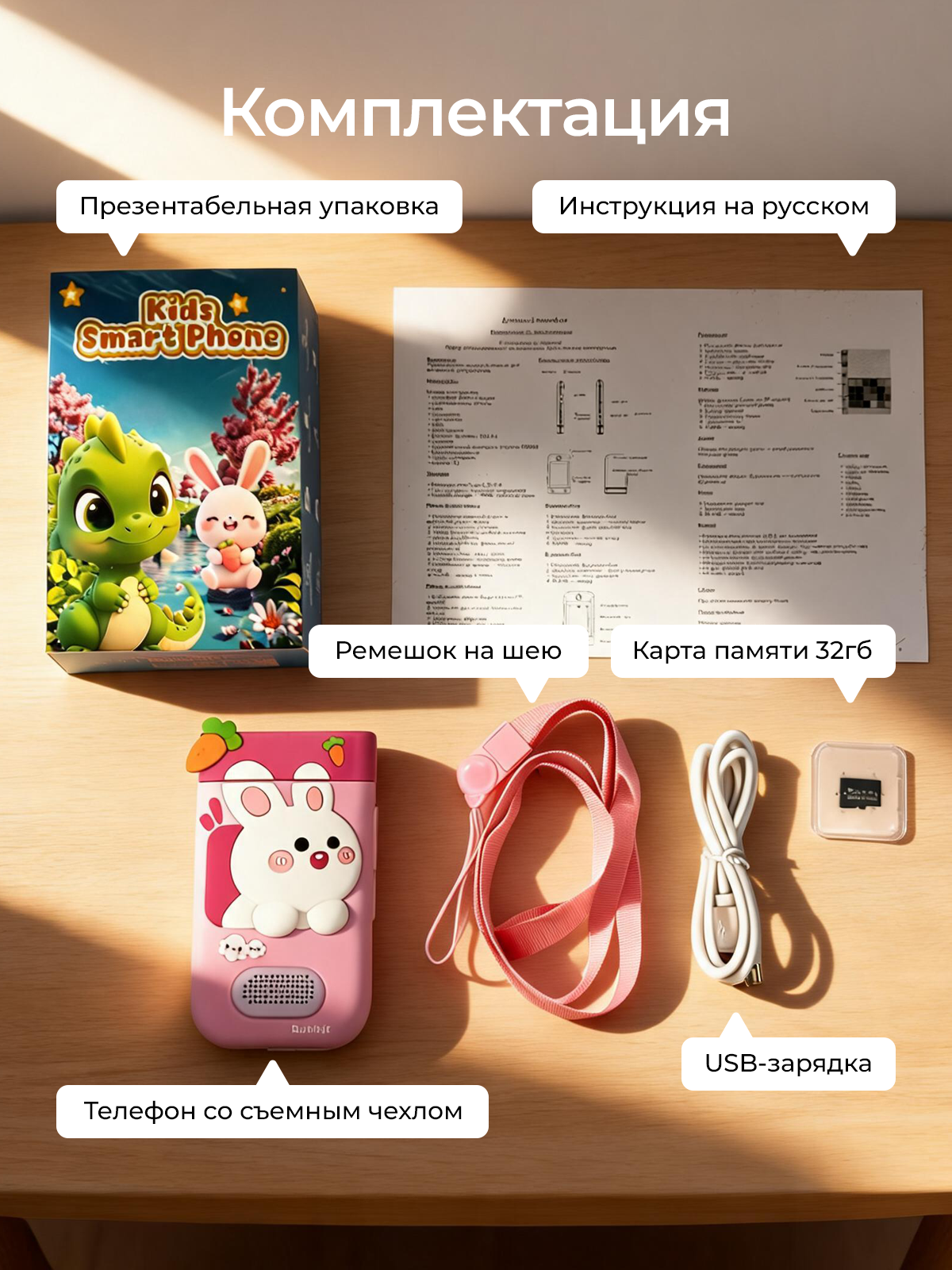 Детский смартфон Хевель с сенсорным экраном - фото 8