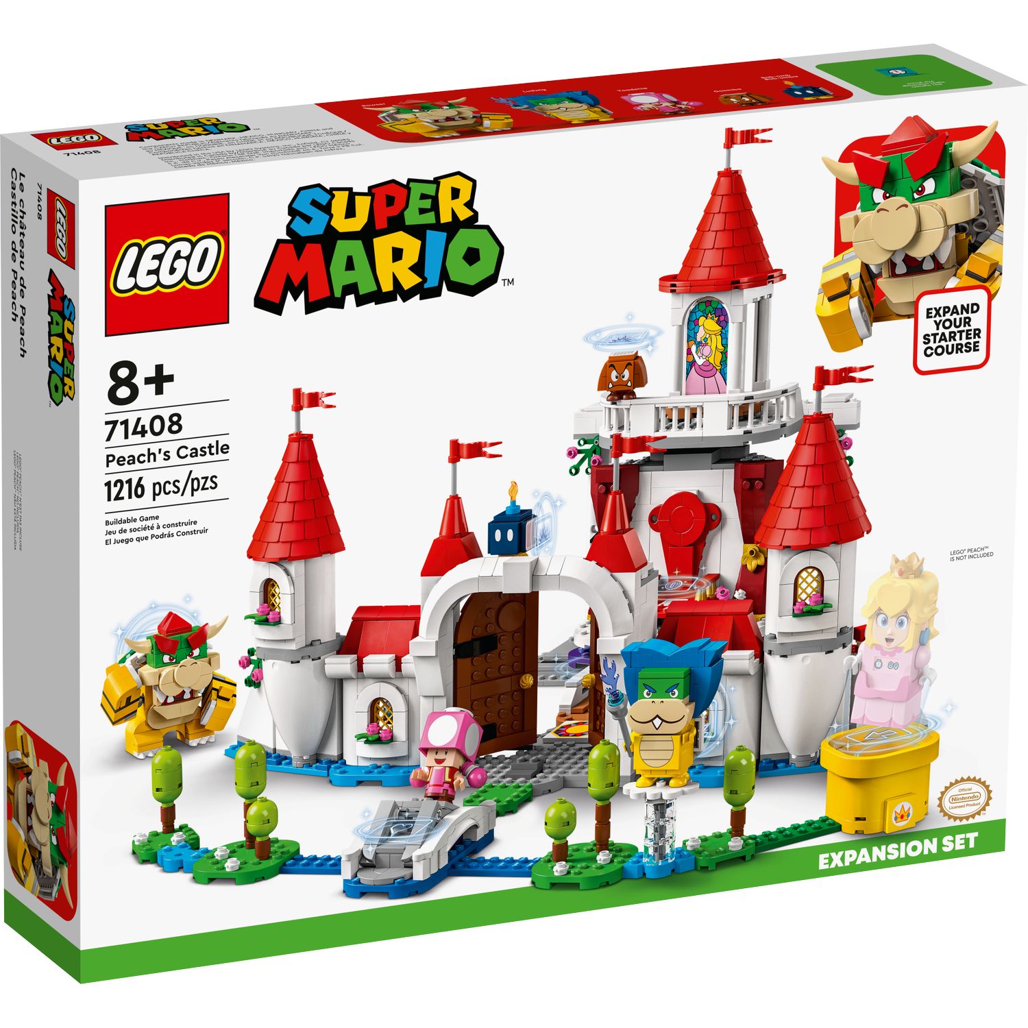 Конструктор LEGO Super Mario Peachs Castle Expansion Set блочный - фото 2