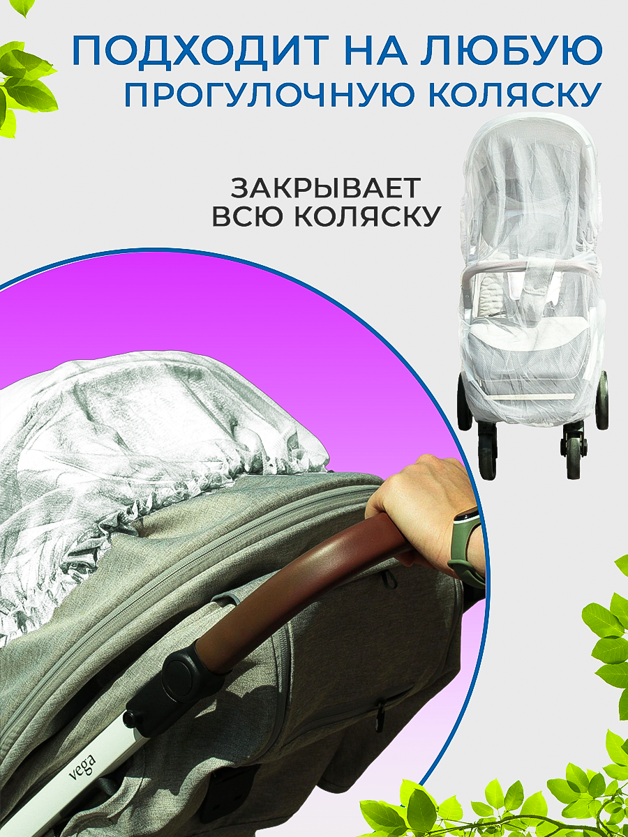 Сетка от насекомых Спортбэби 6307НКУ04белый - фото 4