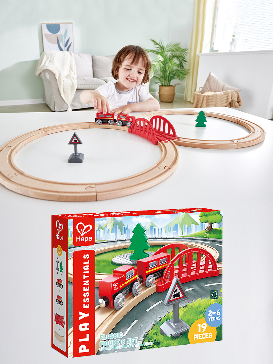 Набор железнодорожный Hape E3793_HP - фото 1