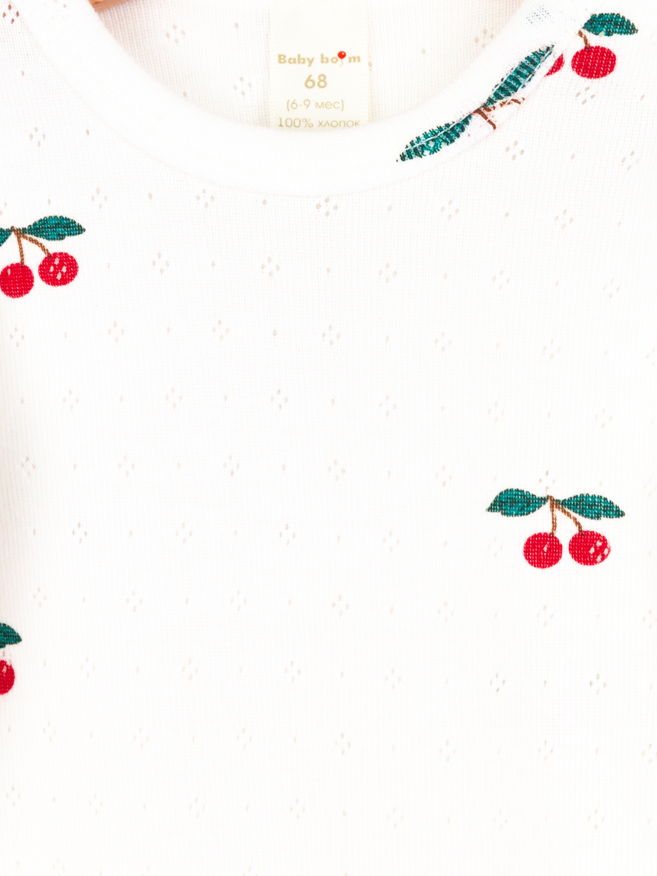 Комбинезон Baby boom К296/9-Р ажурная рибана вишенки - фото 3