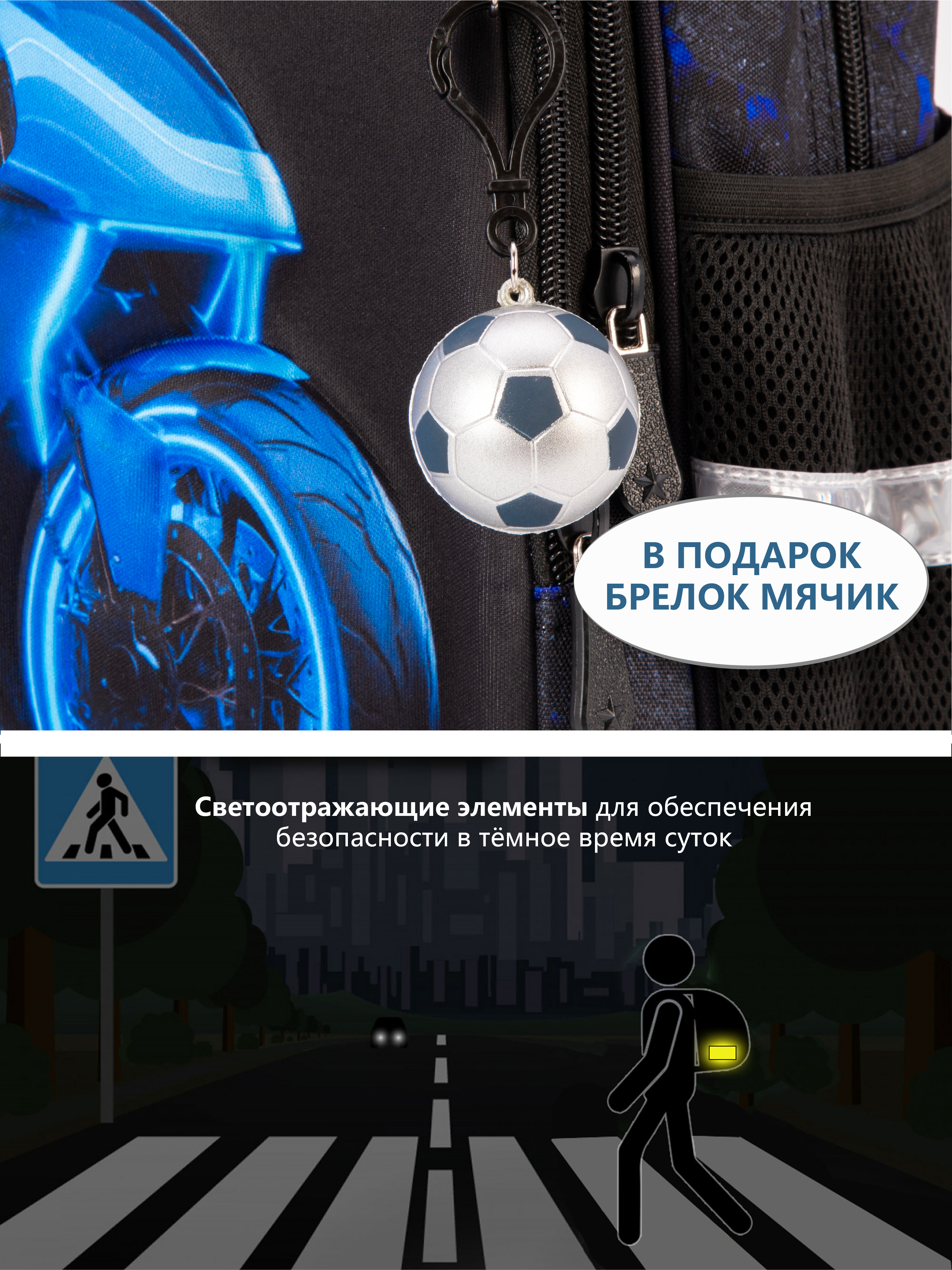 Рюкзак School Standard школьный для мальчика 8в1 - фото 9
