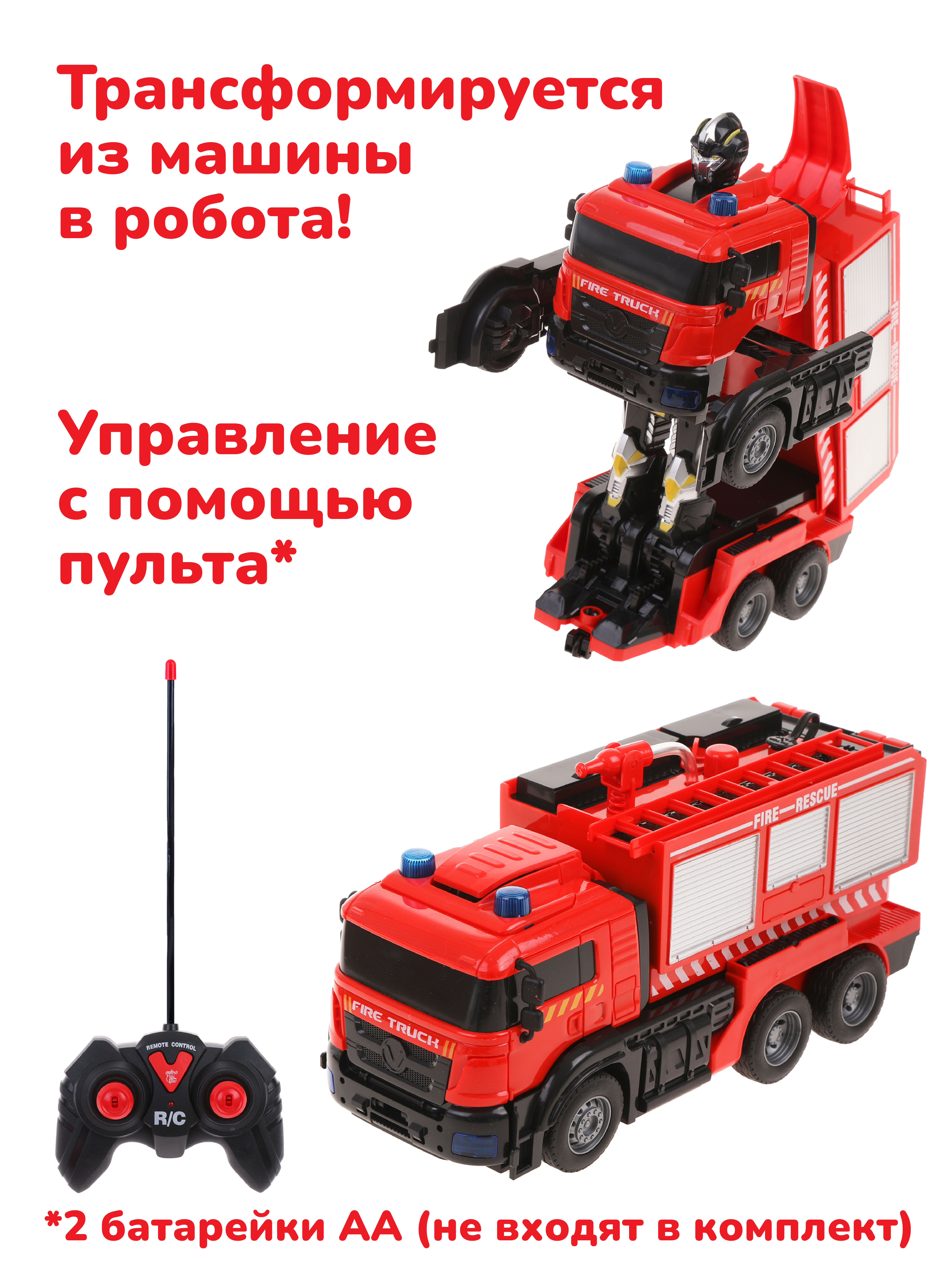 Пожарная машина РУ Наша Игрушка - фото 3