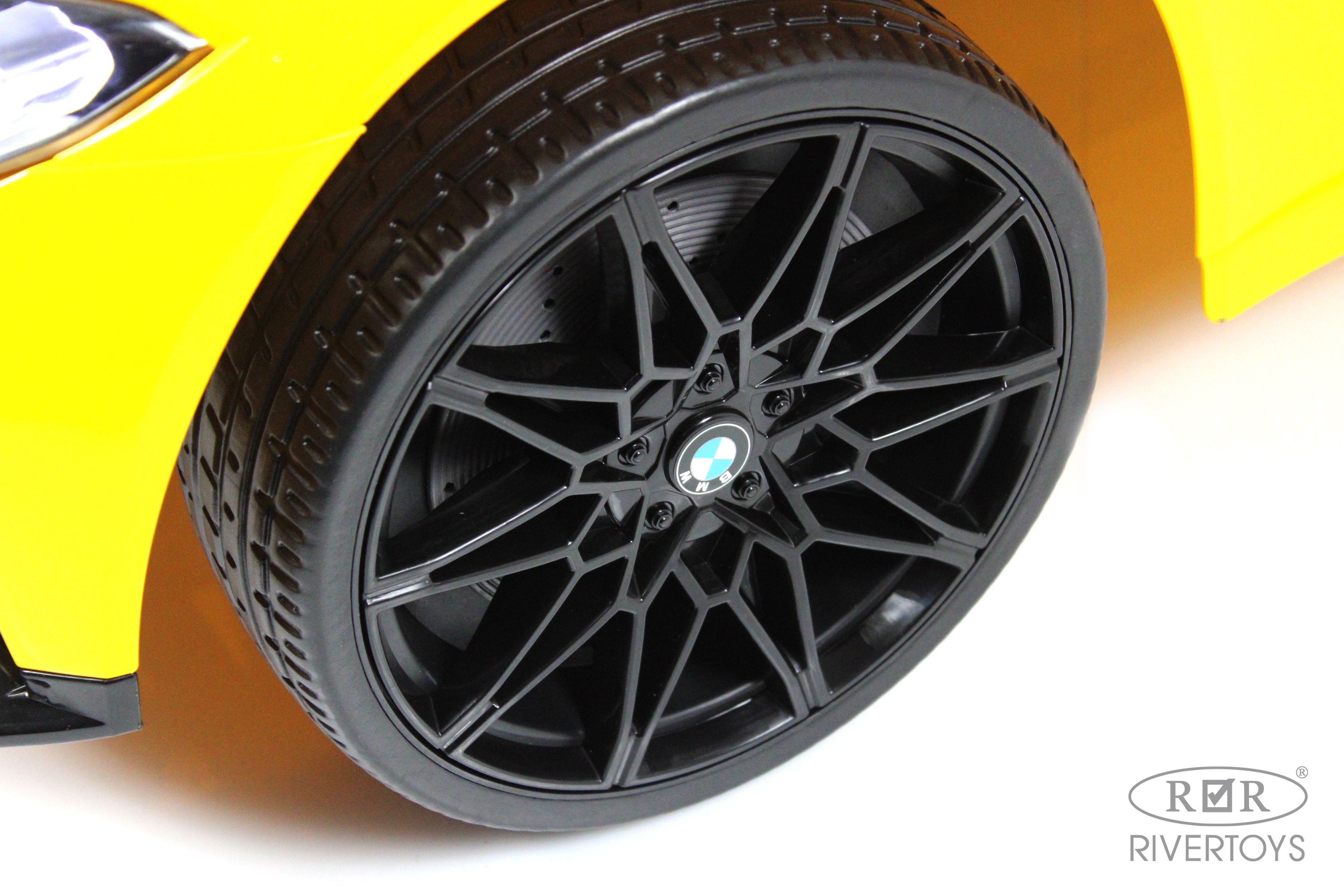 Электромобиль RIVERTOYS BMW A004AA-BMW-YELLOW С пультом ДУ - фото 10