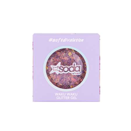 Глиттер гель для лица Soda Waku waku 001 Sweetheart 7г SODC10101