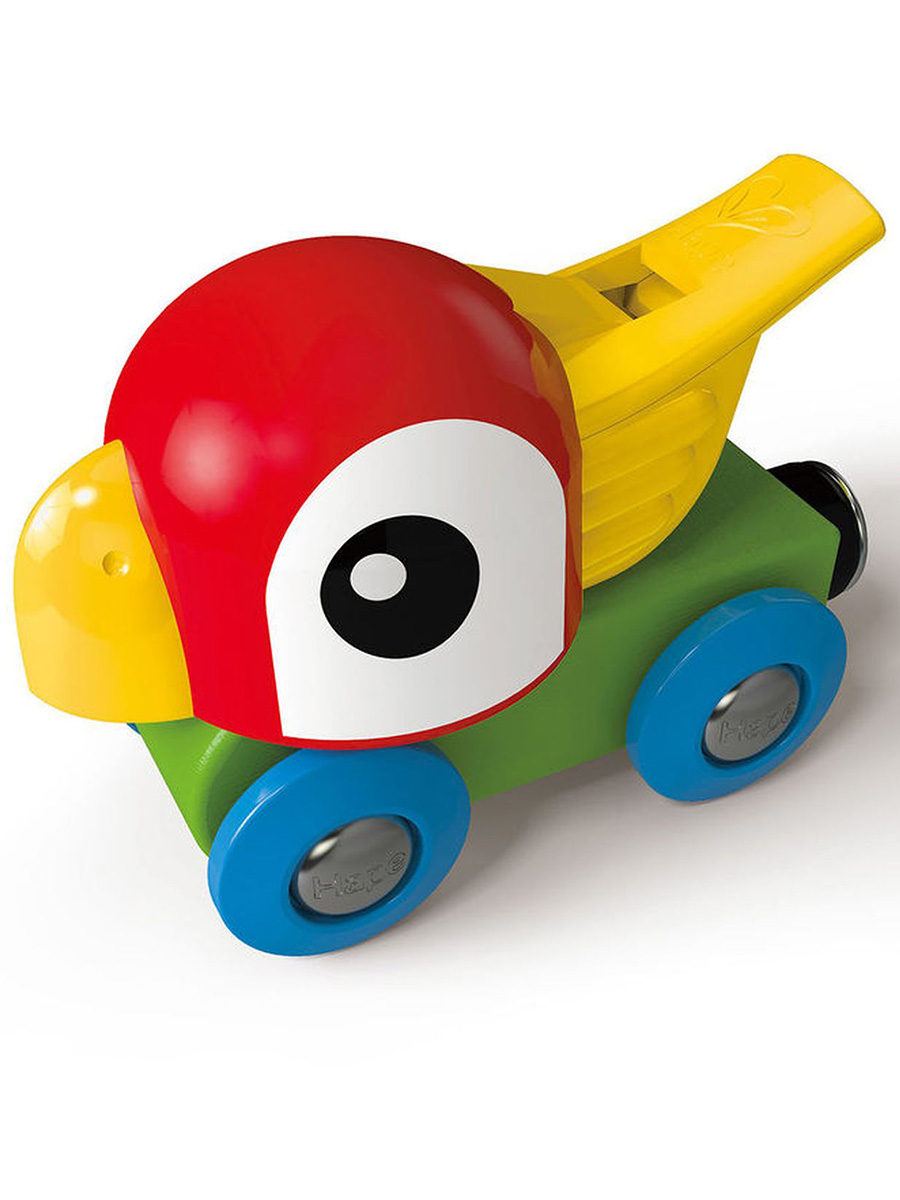 Игрушка Hape каталка Свистящий попугайчик - фото 3
