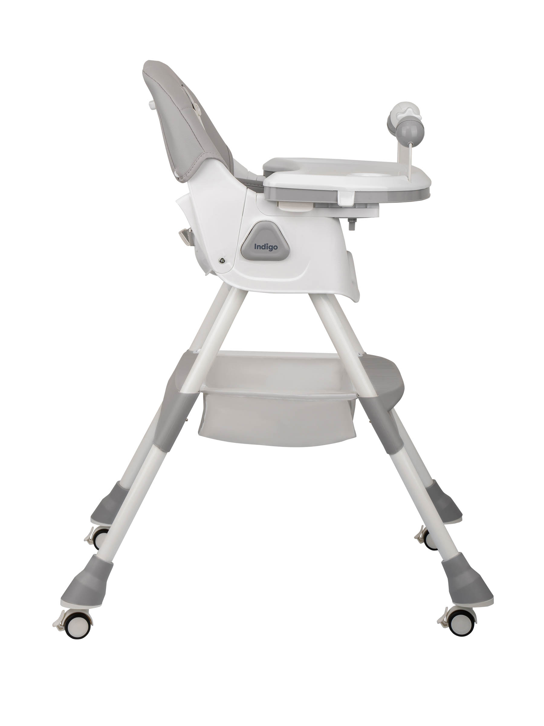 Стульчик для кормления Indigo Corn Flex светло-серый - фото 7