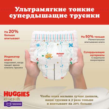 Трусики Huggies Elite Soft 4 (9-14 кг) 56 шт.