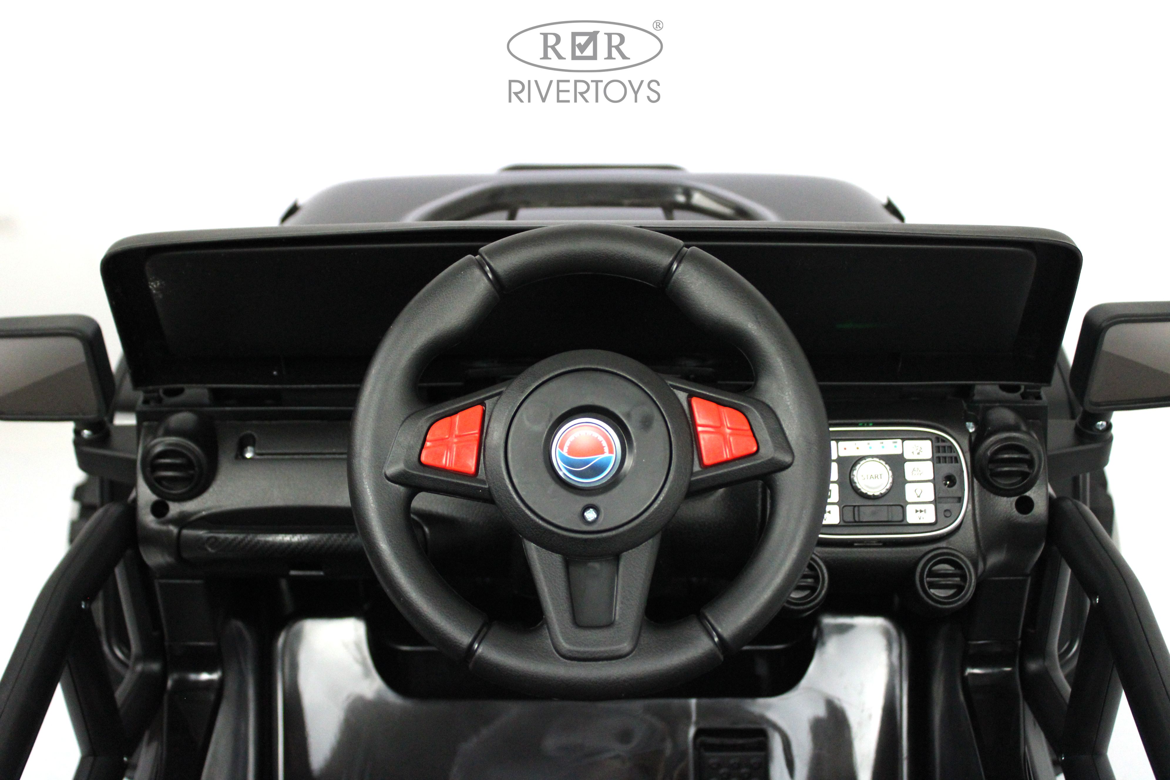 Электромобиль RIVERTOYS T222TT-4WD-BLACK С пультом ДУ - фото 14