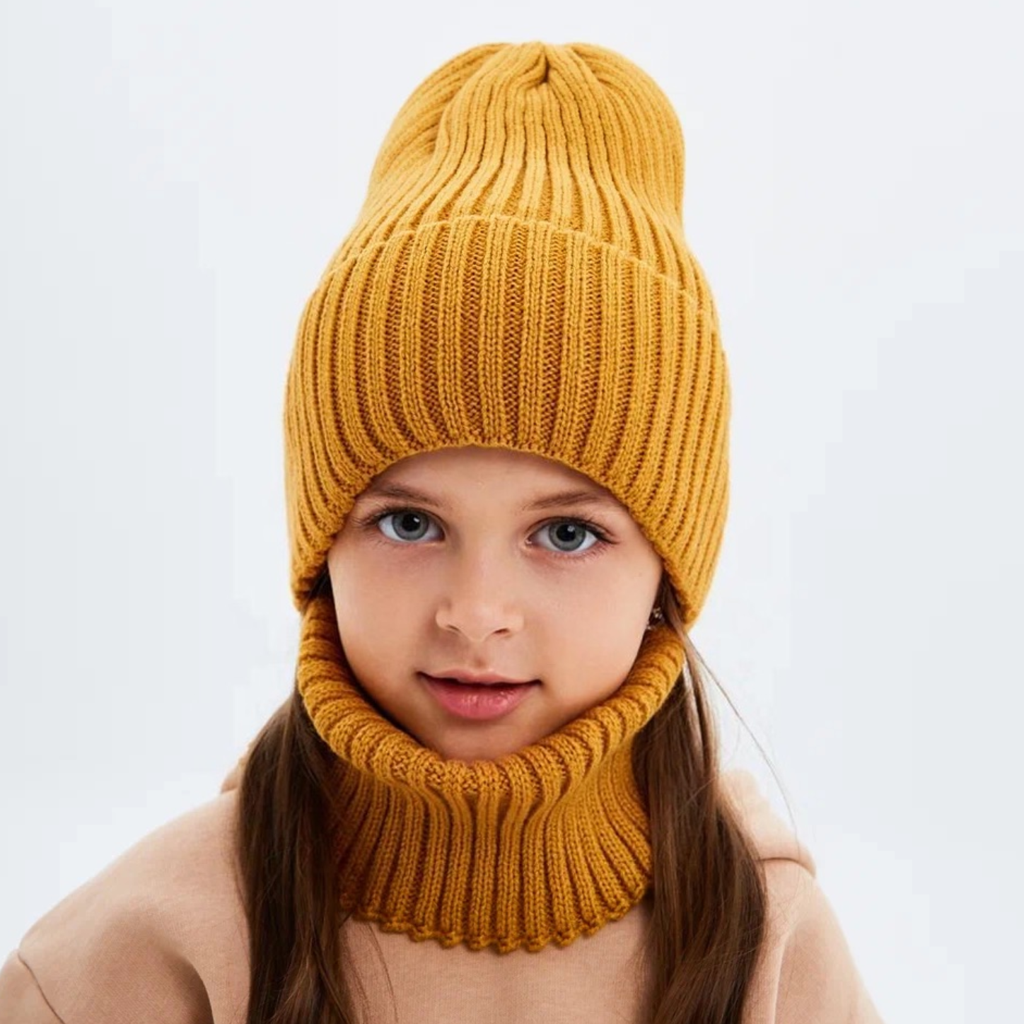 Шапка и снуд KUBRIO KU-H-35-pumpk-mustG - фото 3