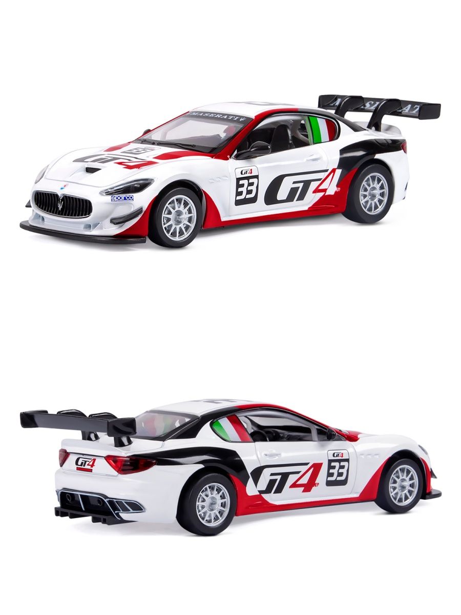Автомобиль АВТОпанорама Maserati Gran Turismo MC GT4 1:32 JB1251321 - фото 8