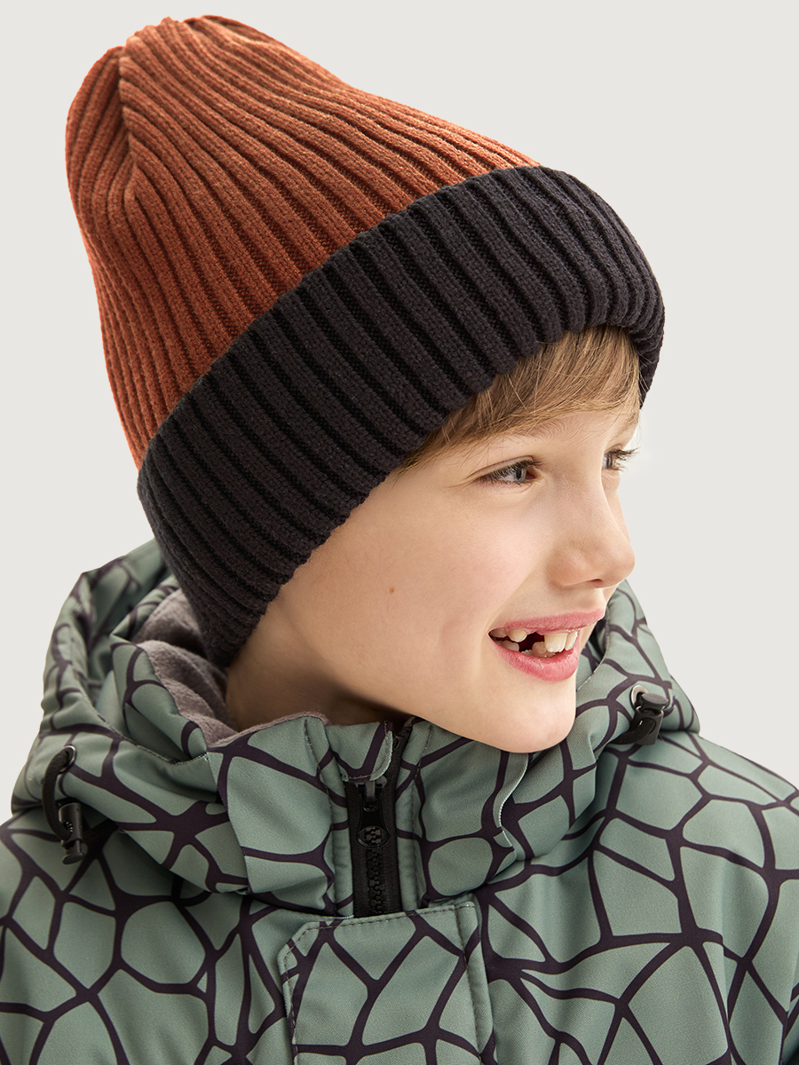 Шапка NIKASTYLE 11з16125 кэмел/черный - фото 1