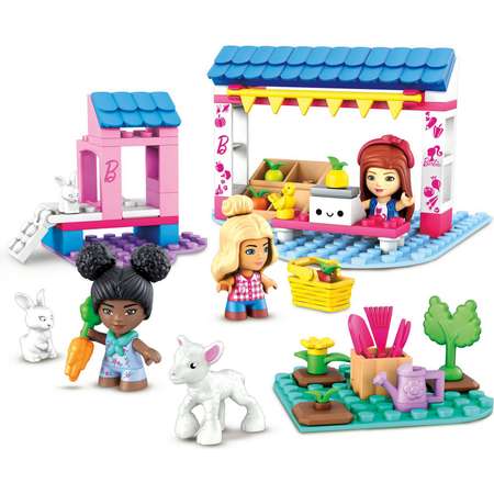 Конструктор Mega Construx Barbie Фермерский рынок блочный