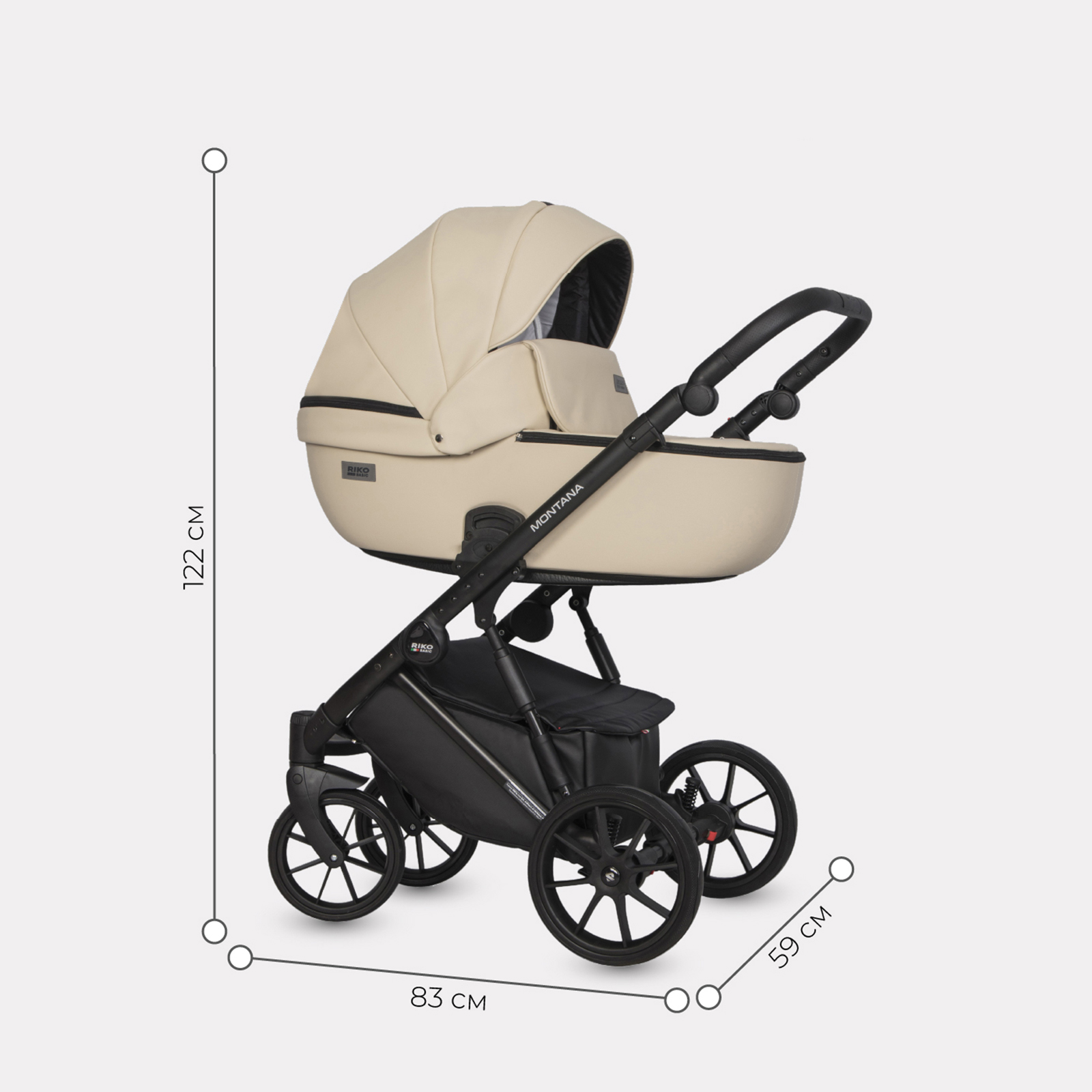 Коляска 3в1 Riko Basic Montana Ecco - фото 2