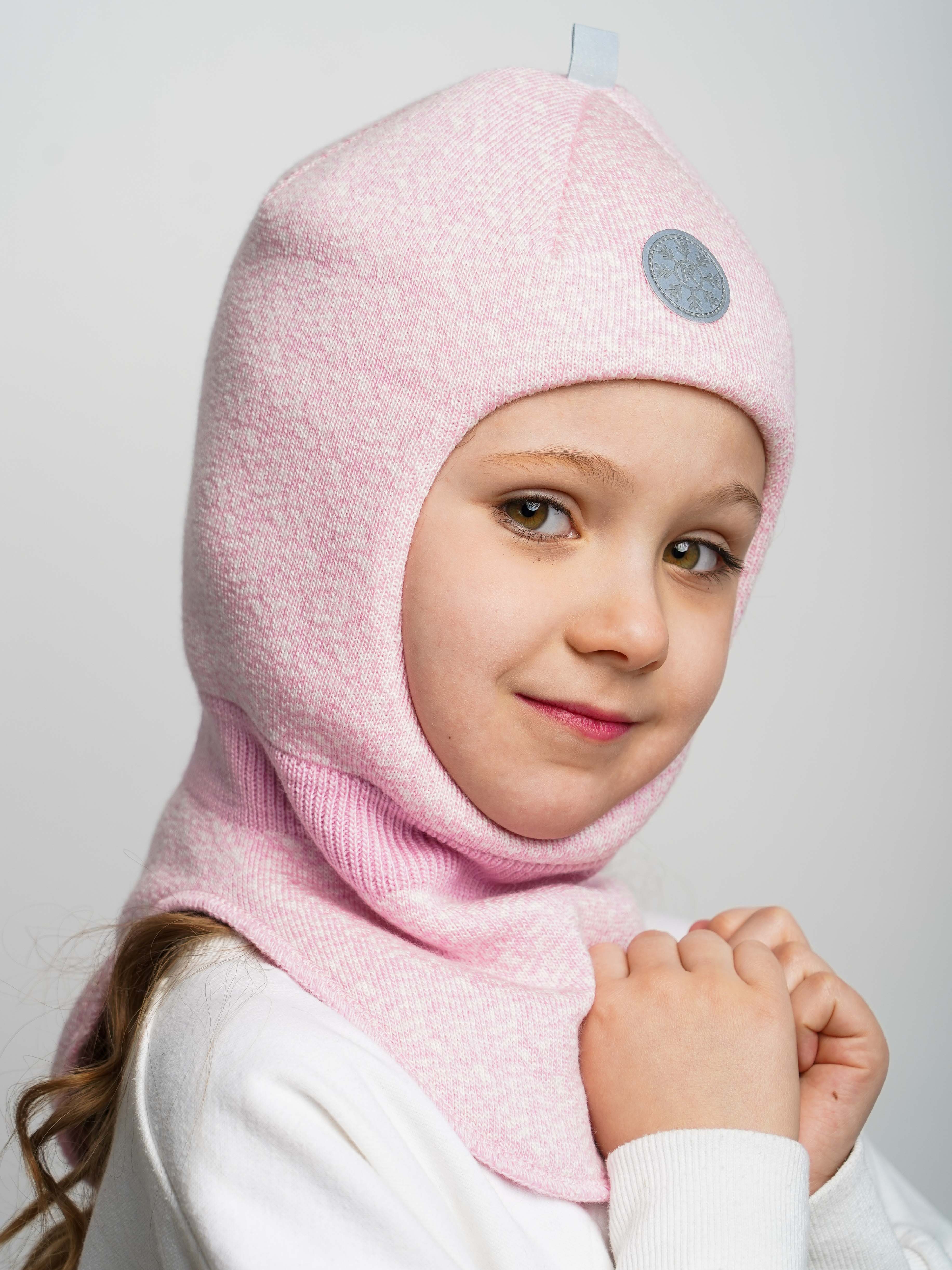 Шапка ПриКиндер U-W_231499 Цвет: Розовый меланж - фото 1