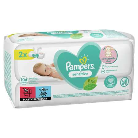 Влажные салфетки Pampers Sensitive 104 шт.