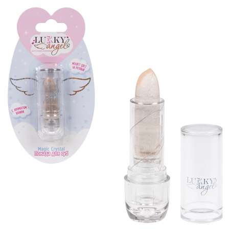 Помада блестящая LUKKY Angel Magic Crystal меняющая цвет на розовый с ароматом ванили 3,4 гр