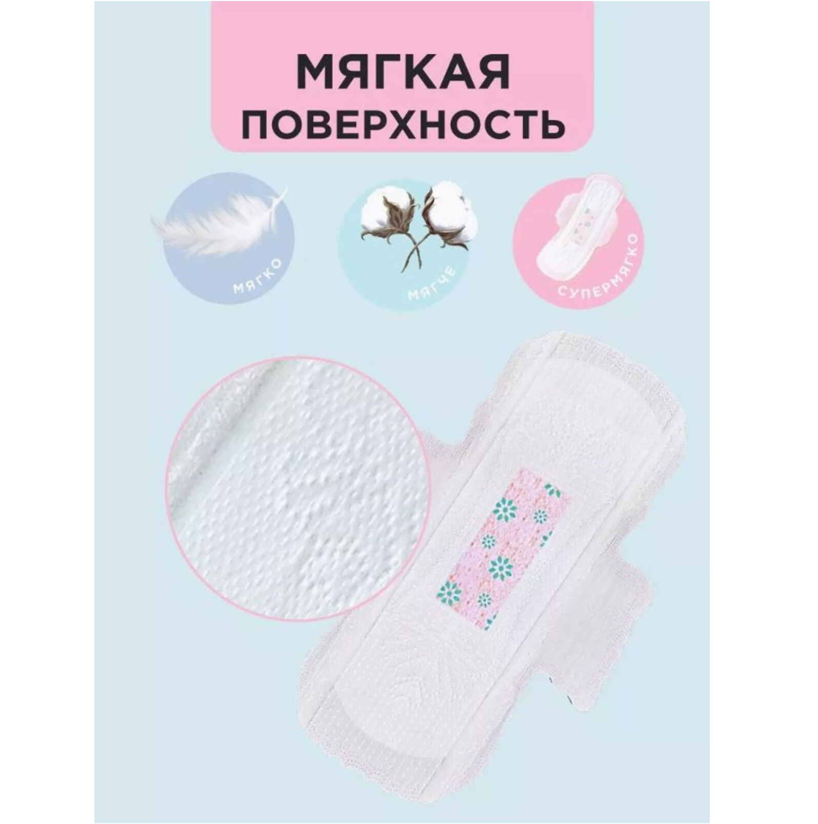 Прокладки гигиенические CORIMO впитывающие анатомической формы M - 19 сm 10 шт х 2 уп - фото 3