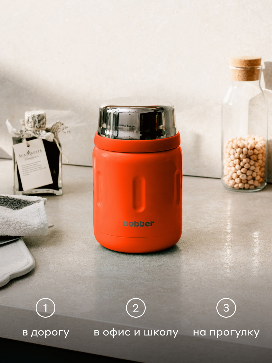 Термос для еды 700 мл Bobber Jerrycan красный - фото 2