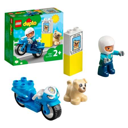 Конструктор LEGO DUPLO Полицейский мотоцикл