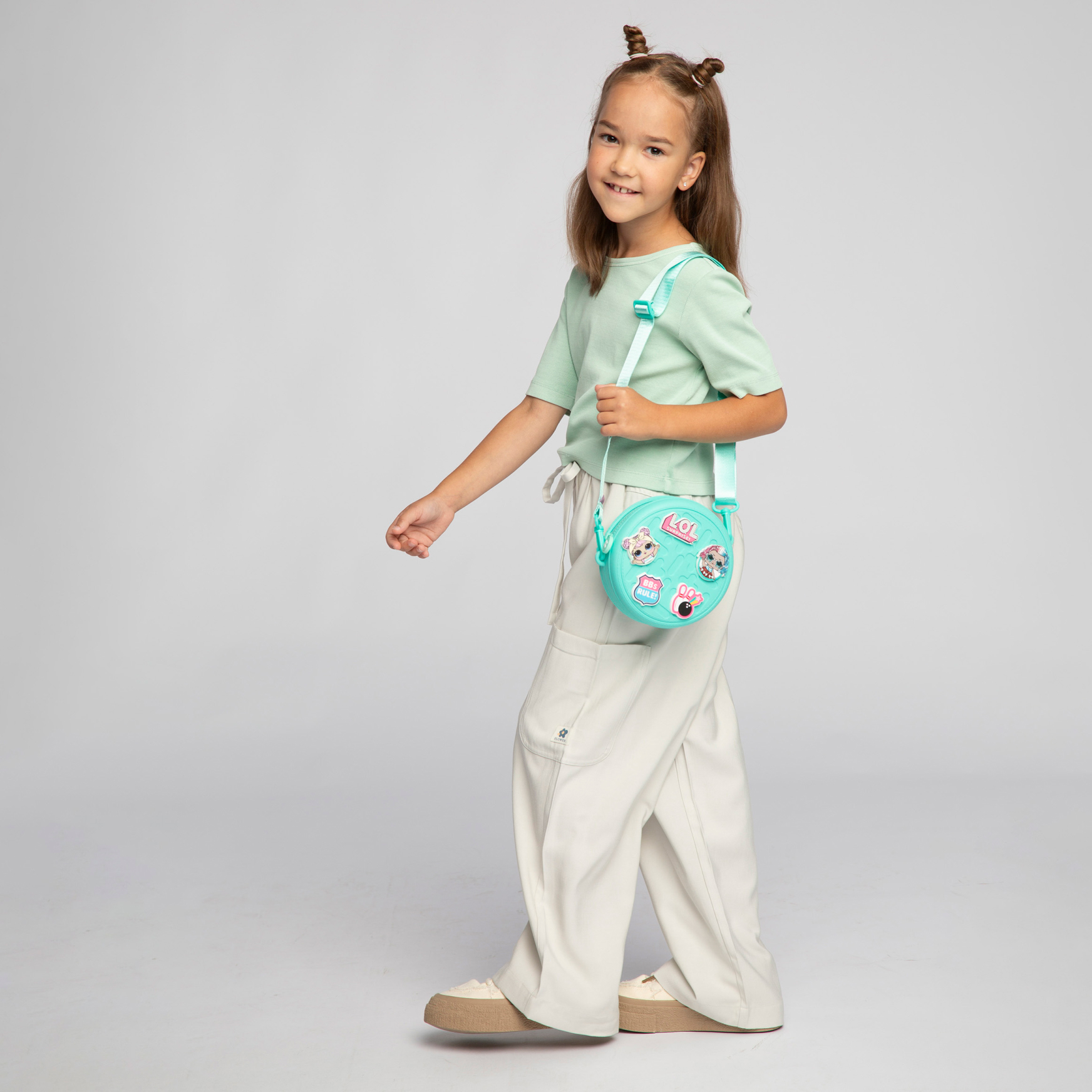 Сумка L.O.L. Surprise! бирюзовая круглая +джиббитсы - фото 12