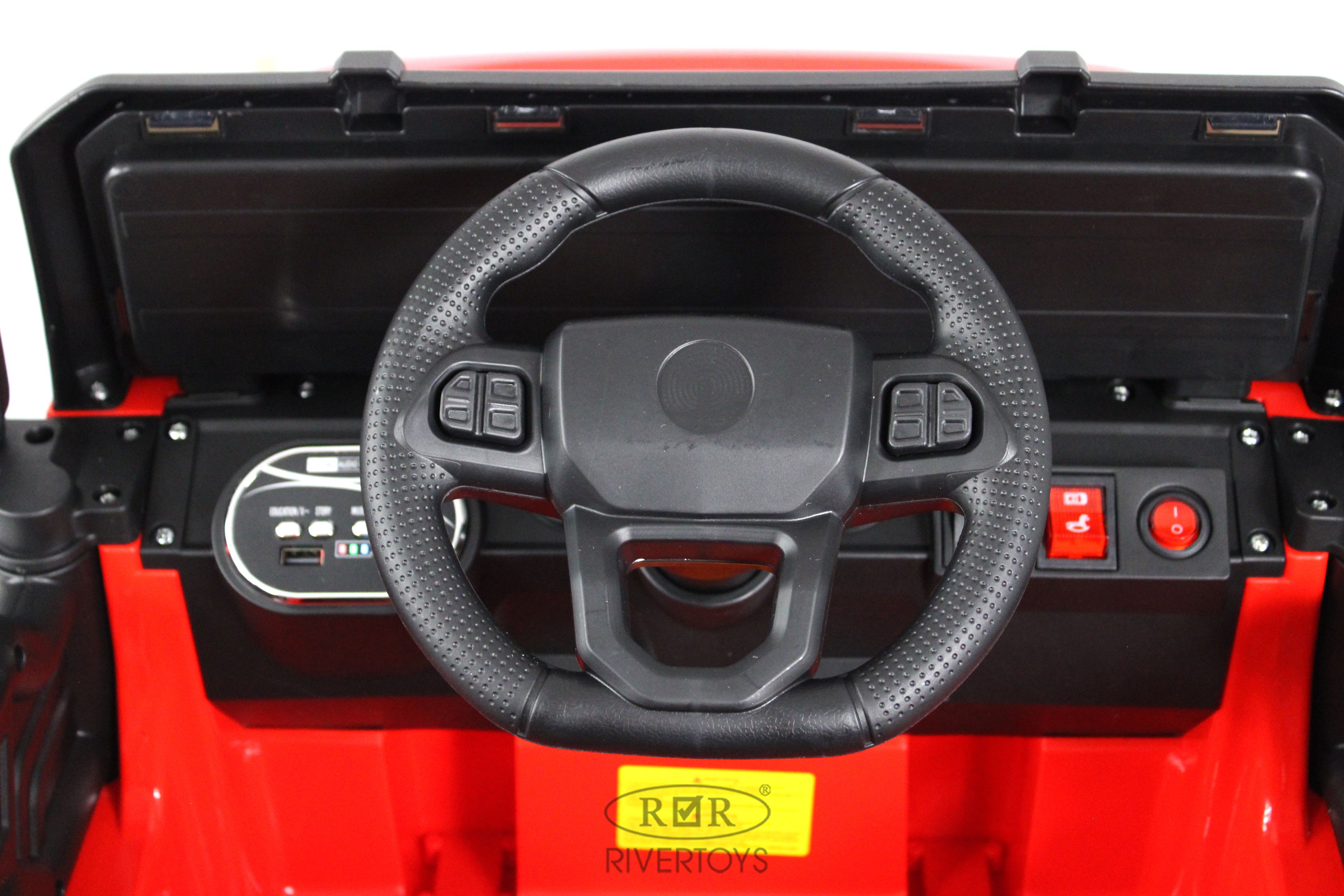 Электромобиль RIVERTOYS М101БХ-RED С пультом ДУ - фото 7