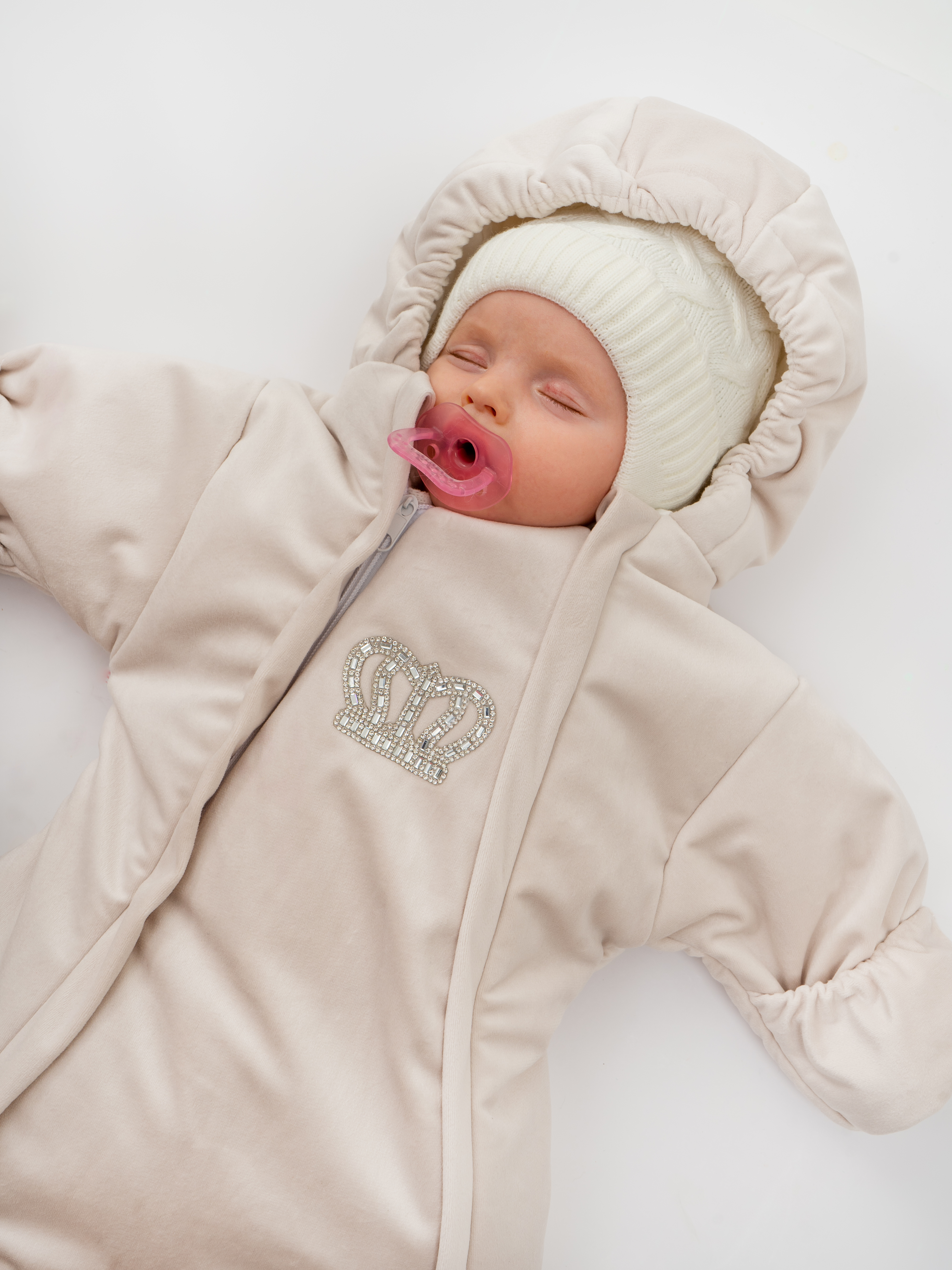 Конверт на выписку ТОСЯ БОСЯ Корона бежевый - фото 2