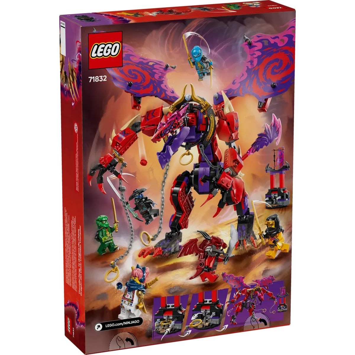 Конструктор LEGO NINJAGO Громовой дракон хаоса блочный - фото 7