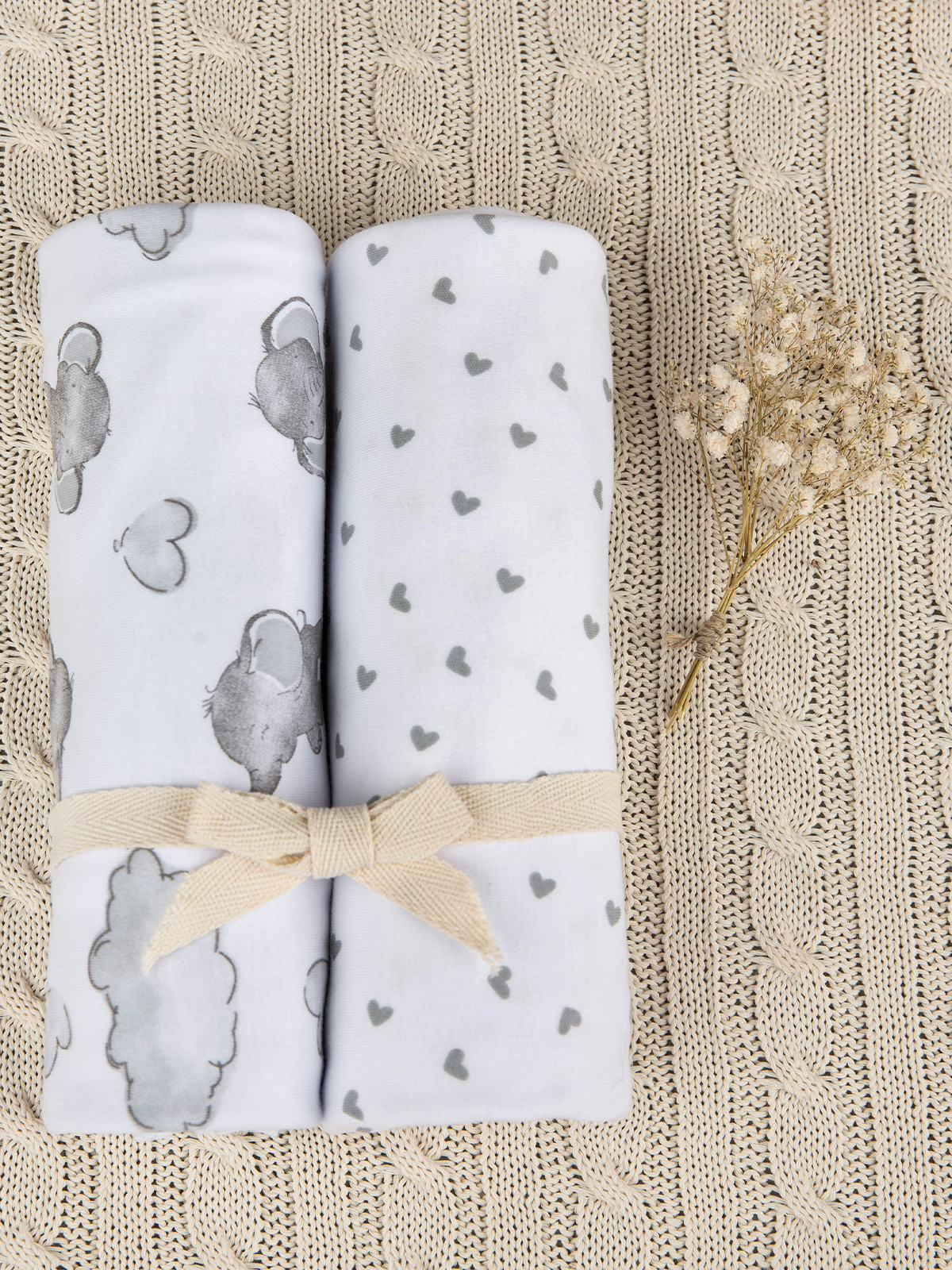 Пелёнка inlovery трикотаж 85х100 см 2 шт. - фото 21