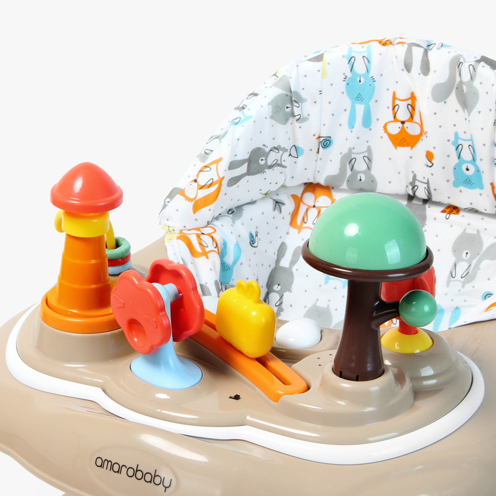 Ходунки Amarobaby Running Baby коричневый - фото 16