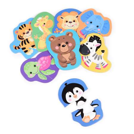 Пазл Десятое королевство Baby Toys Дикие животные контурный 4121