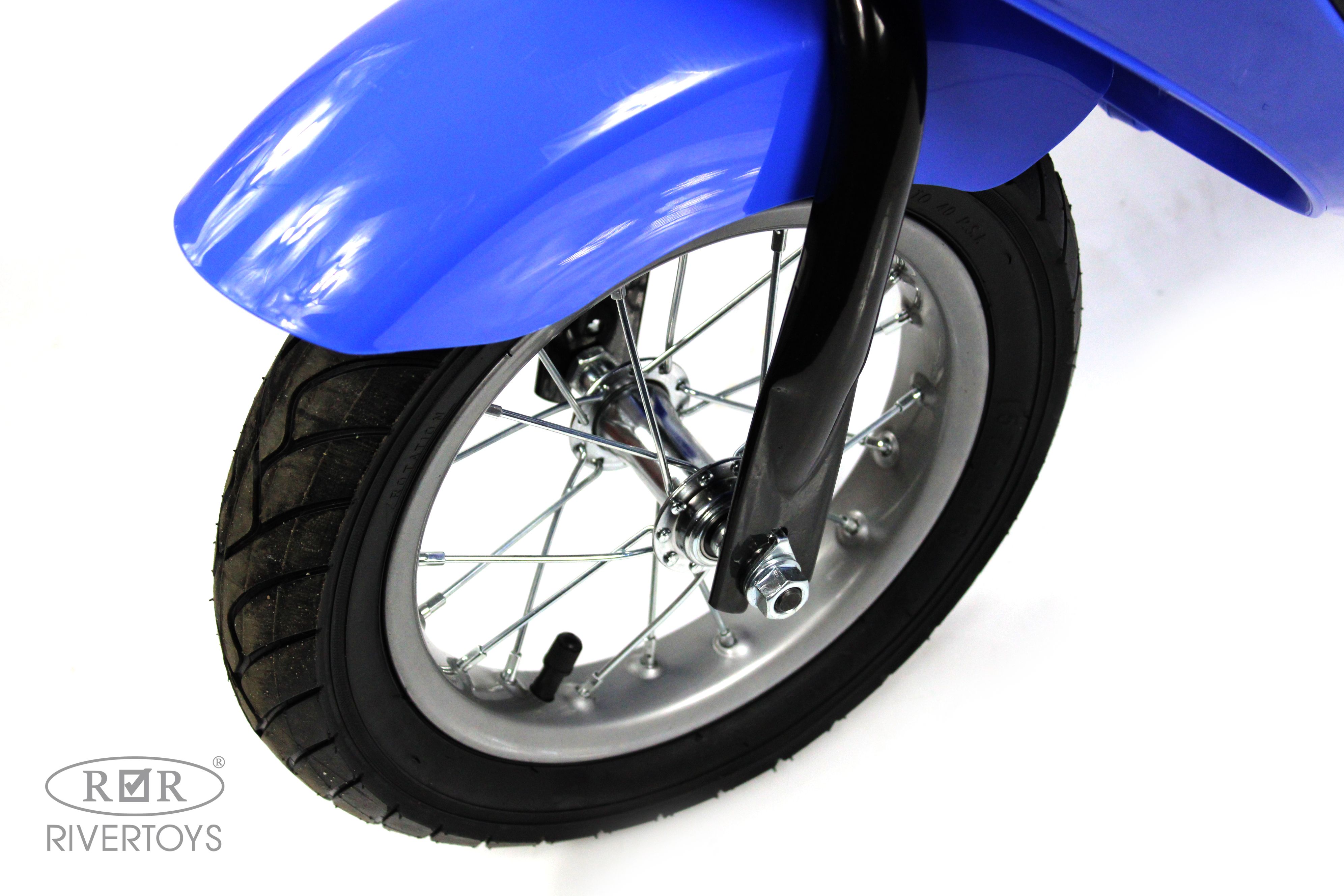 Электромотоцикл RIVERTOYS A111AA-MOTO-BLUE - фото 15