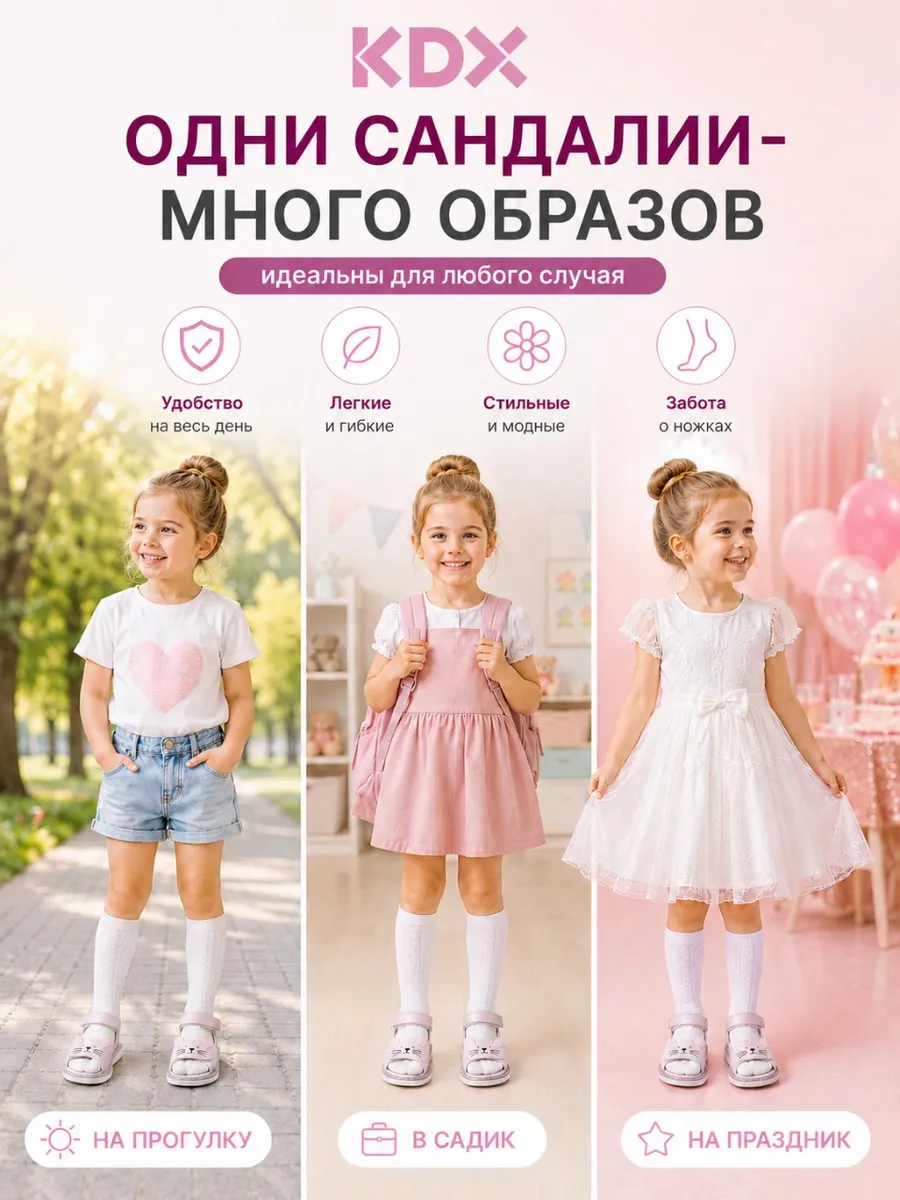 Сандалии KDX SZSS-27 lilac - фото 4