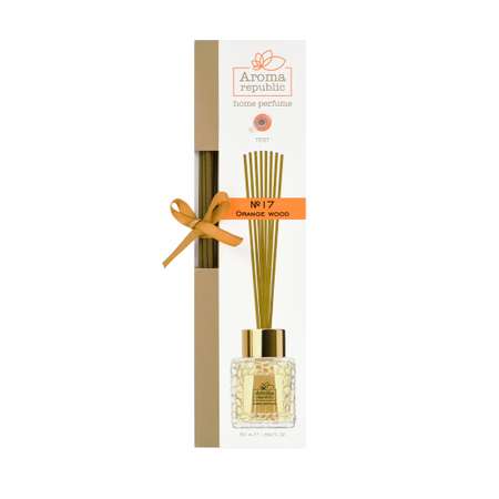 Ароматический диффузор Aroma Republic в стеклянном флаконе 50 мл №17 Orange wood