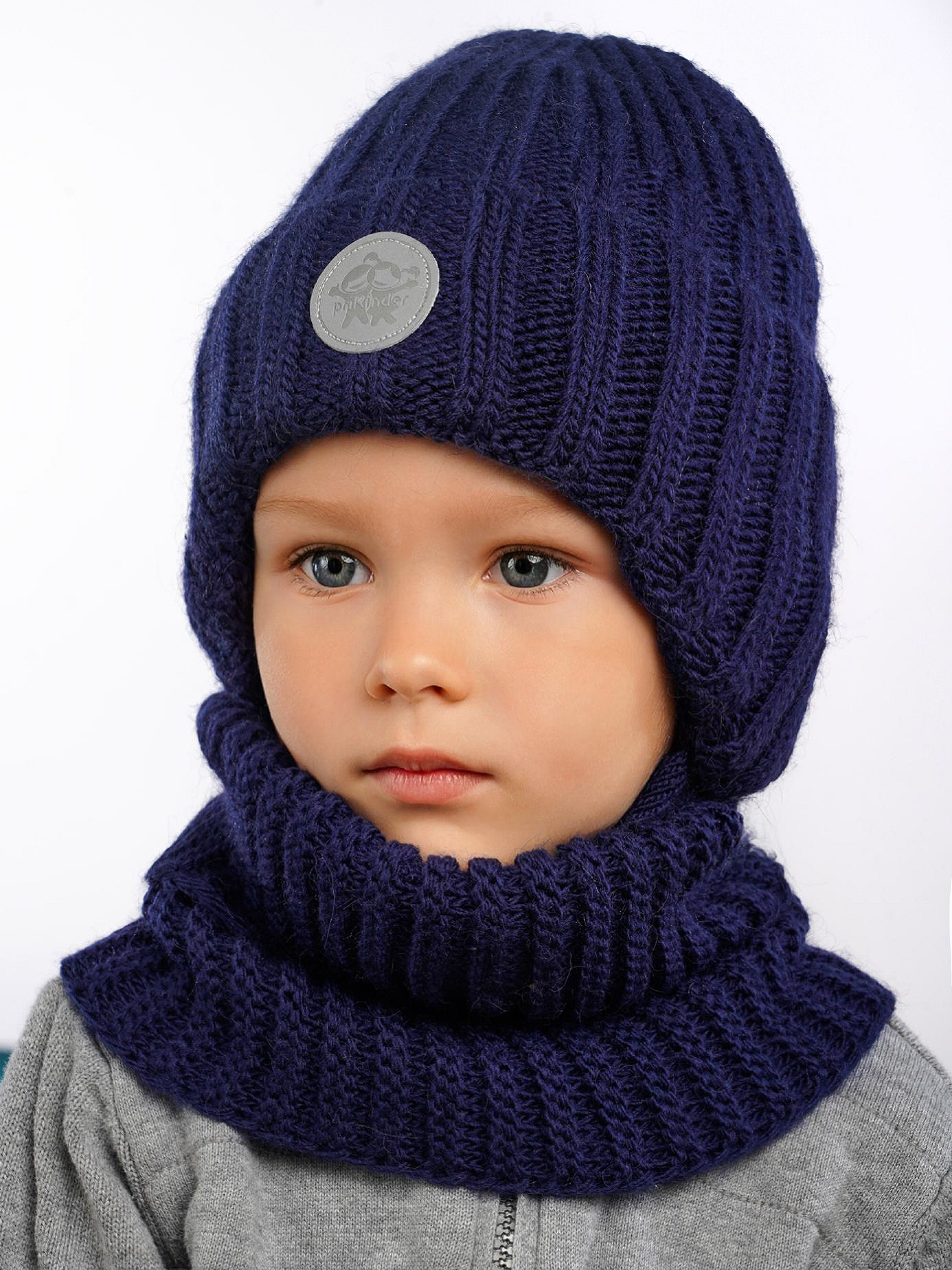 Шапка и снуд ПриКиндер U-W_234170 Цвет: Синий - фото 17