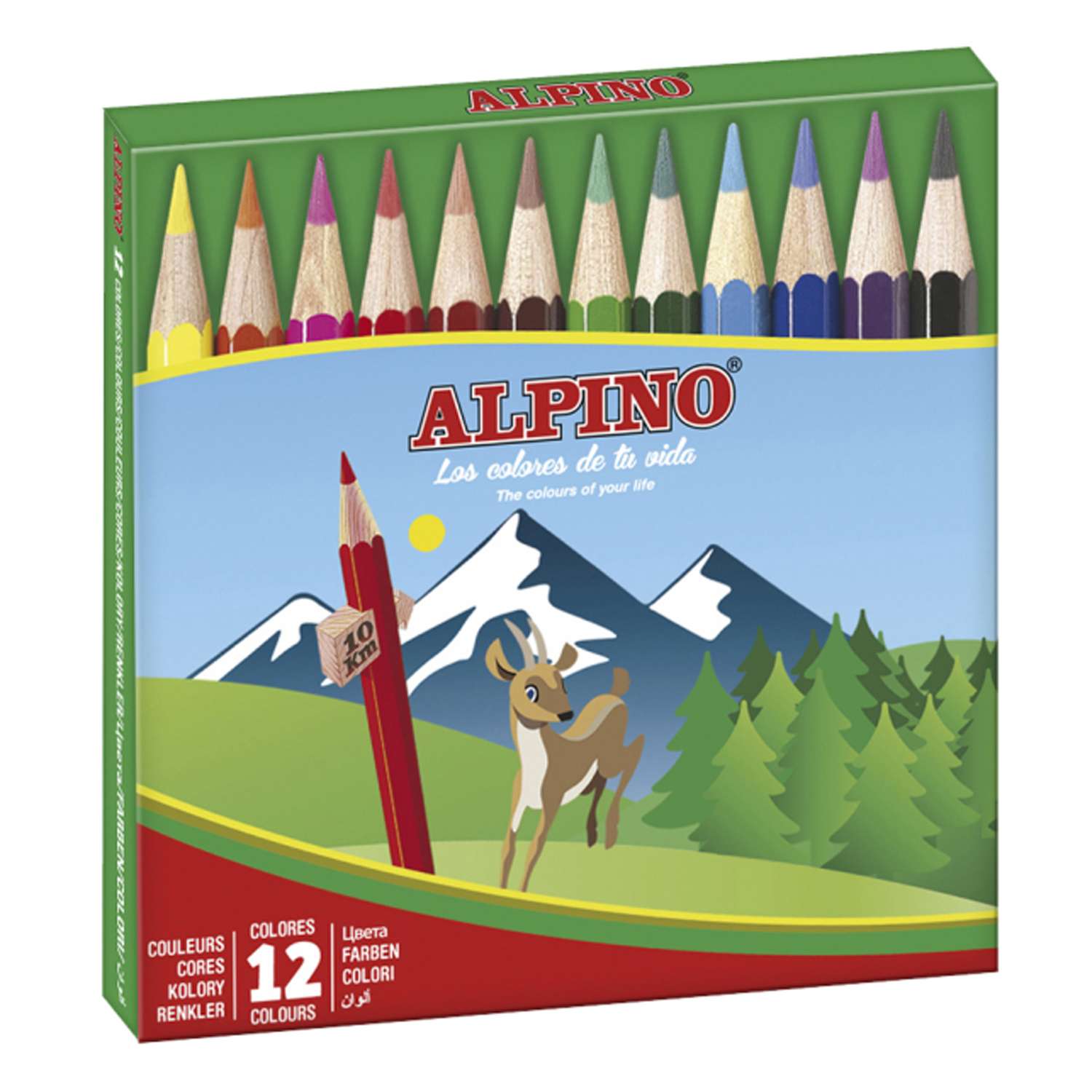 Карандаши цветные ALPINO 12 шт. - фото 1