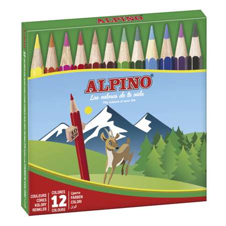Карандаши цветные ALPINO 12 шт.