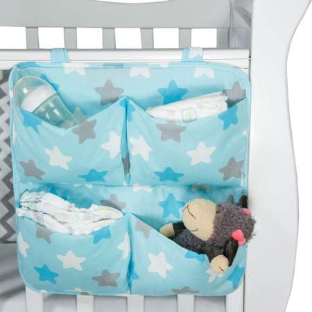 Органайзер на кроватку Amarobaby Smart Holder Звездочка Голубой