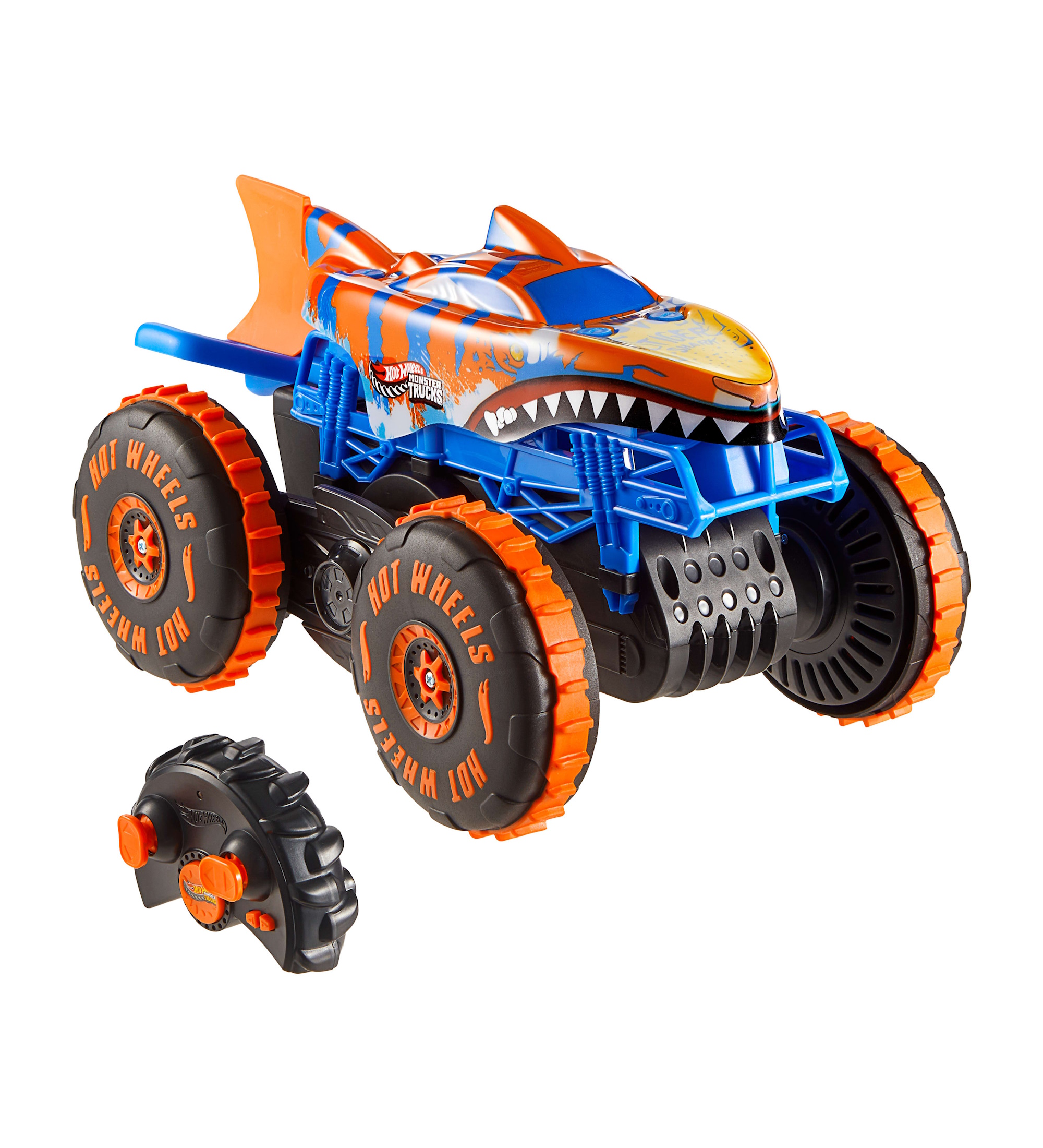 Монстр-трак РУ Hot Wheels Тигровая акула - фото 2